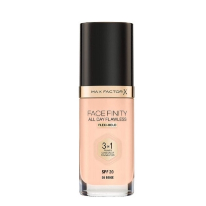  Max Factor FACEFINITY ALL DAY FLAWLESS FLEXI-HOLD 3IN1 FOUNDATION Beige N55